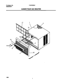 CABINET FRONT / WRAPPER Diagram and Parts List for FAS182H2A1  Frigidaire Air Conditioner