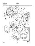 ICE MAKER Diagram and Parts List for GLHS280ZAB5  Frigidaire Refrigerator
