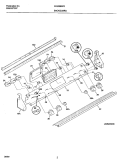 BACKGUARD Diagram and Parts List for FES388WGCG  Frigidaire Range