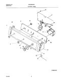 CONTROL PANEL Diagram and Parts List for CWS3600AS0  Frigidaire Washer