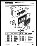 CABINET PARTS Diagram and Parts List for AC083L1A1  Frigidaire Air Conditioner