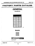COVER Diagram and Parts List for GDH50E1  Frigidaire Dehumidifier