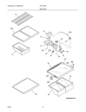 SHELVES Diagram and Parts List for GRT18S6AWA  Gibson Refrigerator