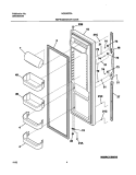 REFRIGERATOR DOOR Diagram and Parts List for NGS26ZZAB5  Frigidaire Refrigerator