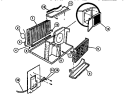 EVAPORATOR, CONDENSER Diagram and Parts List for A05LH5N1  Frigidaire Air Conditioner