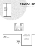 COVER Diagram and Parts List for DGUS2645LF1  Frigidaire Refrigerator
