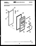 DOOR PARTS Diagram and Parts List for ASM140WKW1  Frigidaire Refrigerator