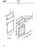 DOOR Diagram and Parts List for MRT18BSCW5  Frigidaire Refrigerator
