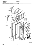 DOOR Diagram and Parts List for FRT24TGCD4  Frigidaire Refrigerator