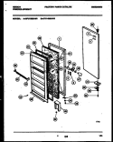 DOOR PARTS Diagram and Parts List for GFU14M3AW3  Gibson Freezer