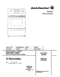COVER Diagram and Parts List for KEF355ASC  Kelvinator Range