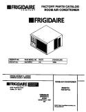 COVER Diagram and Parts List for FAV157F1A2  Frigidaire Air Conditioner