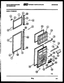 DOOR PARTS Diagram and Parts List for RT199MCD2  Frigidaire Refrigerator