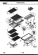 SHELVES AND SUPPORTS Diagram and Parts List for MRT19GNBD0  Uni Refrigerator
