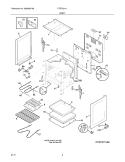 BODY Diagram and Parts List for FFEF3011LBD  Frigidaire Range