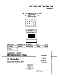 COVER Diagram and Parts List for PLES389DCA  Frigidaire Range
