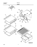 SHELVES Diagram and Parts List for FRT17G4AW1  Frigidaire Refrigerator
