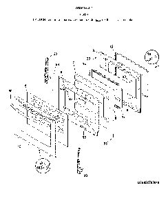 Door Diagram and Parts List for 79094193317  Kenmore Range