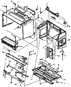 Outer Wrap Diagram and Parts List for 5648568511  Kenmore Microwave