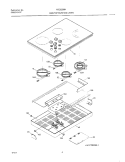 MAINTOP Diagram and Parts List for FEC32S6HSB  Frigidaire Cooktop
