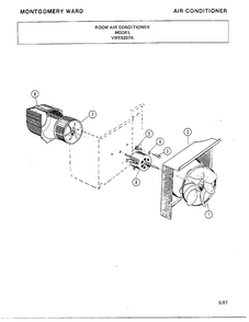 Air Conditioner Page 5 Diagram and Parts List for 5257A  Frigidaire Air Conditioner