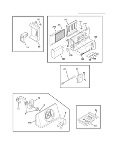 Controls Diagram and Parts List for EW23CS70IB5  Electrolux Refrigerator