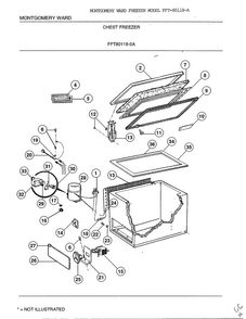 Part Location Diagram of 82585 Frigidaire Freezer wire basket bumper