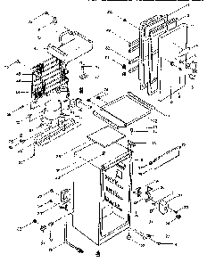 Freezer Unit Diagram and Parts List for 5648913471  Kenmore Freezer