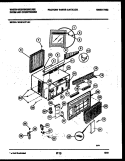 CABINET PARTS Diagram and Parts List for WAS147P1A1  Frigidaire Air Conditioner