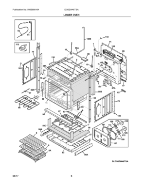 Part Location Diagram of 5304520850 Frigidaire TRIM