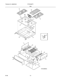 TOP/DRAWER Diagram and Parts List for CPGS3085KF1  Frigidaire Range