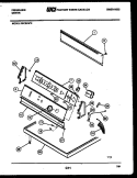 CONSOLE AND CONTROL PARTS Diagram and Parts List for DECSFL2  Frigidaire Dryer