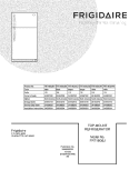 COVER Diagram and Parts List for FRT18G6JQ8  Frigidaire Refrigerator