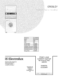 COVER Diagram and Parts List for CLCE900FW2  Crosley Washer Dryer Combo