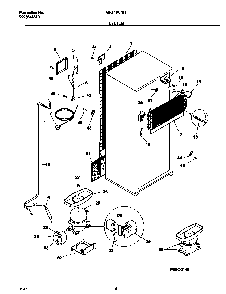 System Diagram and Parts List for GRT16CNHW4  Gibson Refrigerator
