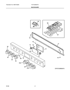 Part Location Diagram of 5304538921 Frigidaire PANEL,MANIFOLD,STAINLESS