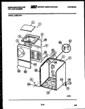 CABINET PARTS Diagram and Parts List for LC590LXD0  Frigidaire Washer