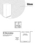 COVER Diagram and Parts List for GFU17M3AW6  Gibson Freezer