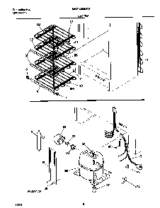 System Diagram and Parts List for GFU12M2GW1  Gibson Freezer
