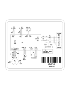 Wiring Diagram Diagram and Parts List for FFHP302WQ20  Frigidaire Air Conditioner