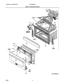 Part Location Diagram of 5304531590 Frigidaire HANDLE