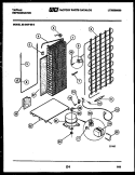 SYSTEM AND AUTOMATIC DEFROST PARTS Diagram and Parts List for 95-2497-66-02  Tappan Refrigerator
