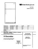 COVER Diagram and Parts List for WRT21MP5AW4  Westinghouse Refrigerator