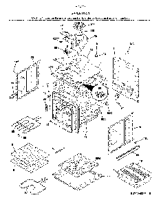 Upper oven Diagram and Parts List for 79040253413  Kenmore Wall Oven