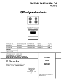 COVER Diagram and Parts List for FES355DSA  Frigidaire Range