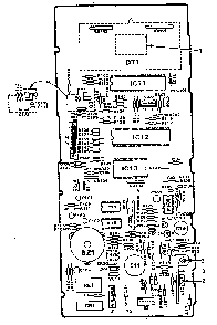 Power And Control Circuit Board Diagram and Parts List for 5648898510  Kenmore Microwave