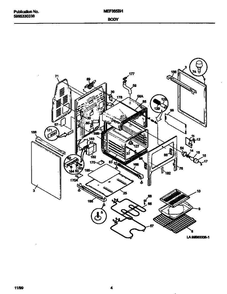 Frigidaire Mef365bhd5 1 Diagram and Parts List for MEF365BHD5 V1 Frigidaire Range