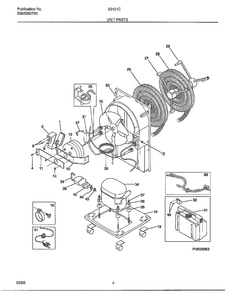 Unit Parts Diagram and Parts List for 93101C  Frigidaire Dehumidifier
