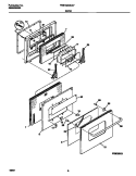 DOOR Diagram and Parts List for FEB789WCCF  Frigidaire Wall Oven