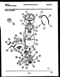 TUB DETAIL Diagram and Parts List for EL27M6WXFC  Gibson Washer Dryer Combo